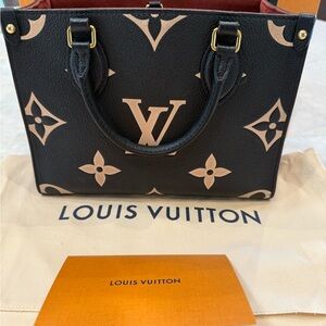 Louis Vuitton Black and Tan Women's Bag